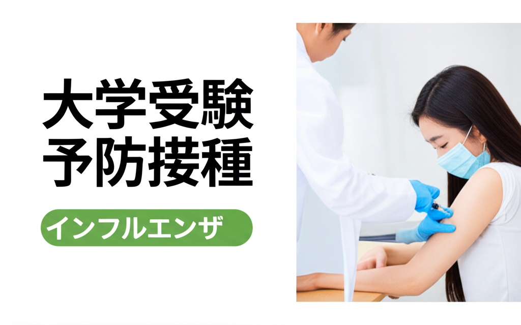 大学受験のインフルエンザ予防接種はいつ受ける？ベストな時期と2回接種のメリットを徹底解説