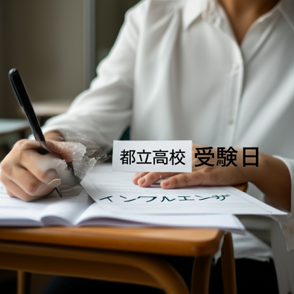 都立高校受験日にインフルエンザになったらどうなる？追試はある？