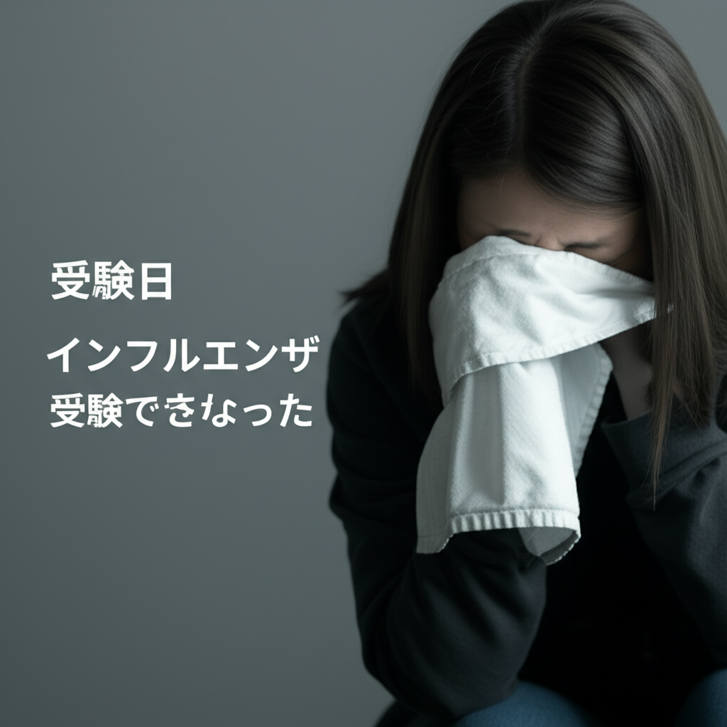 受験日にインフルエンザで受験できなかった場合はどうなるの？