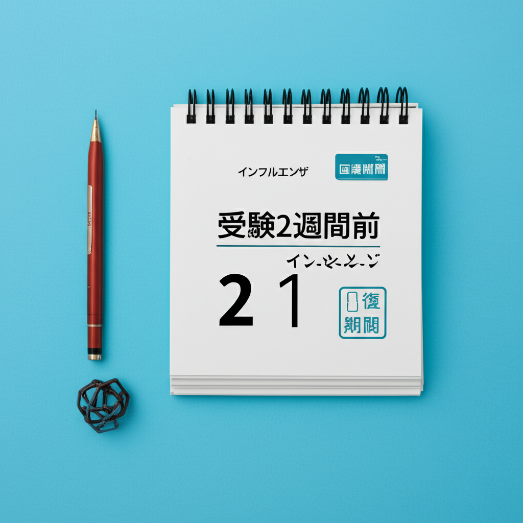 受験2週間前にインフルエンザになったけど大丈夫？回復期間と対策法
