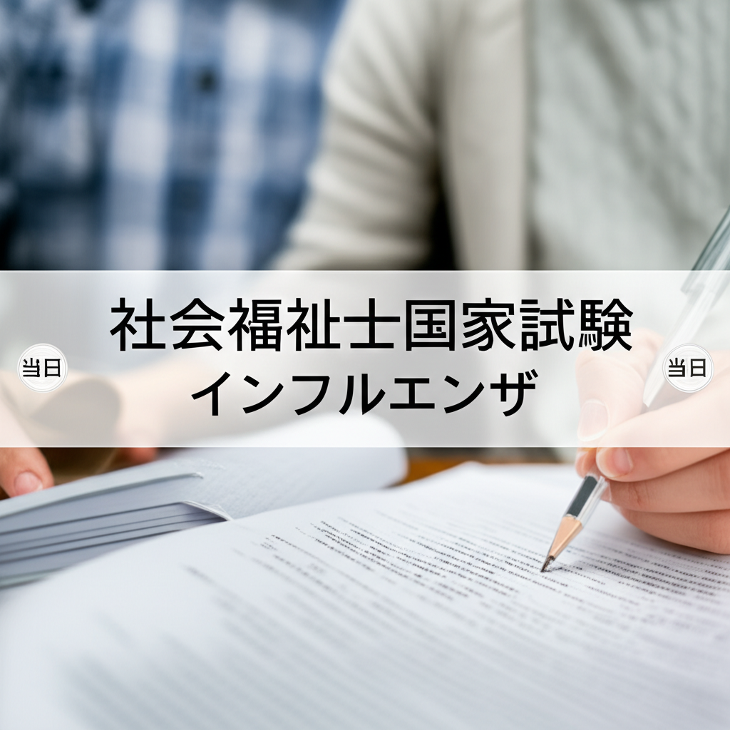 社会福祉士国家試験の当日にインフルエンザになったら受験できないの？