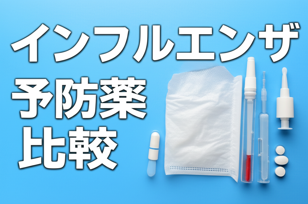 インフルエンザの予防薬を比較したいけどどれが最適？