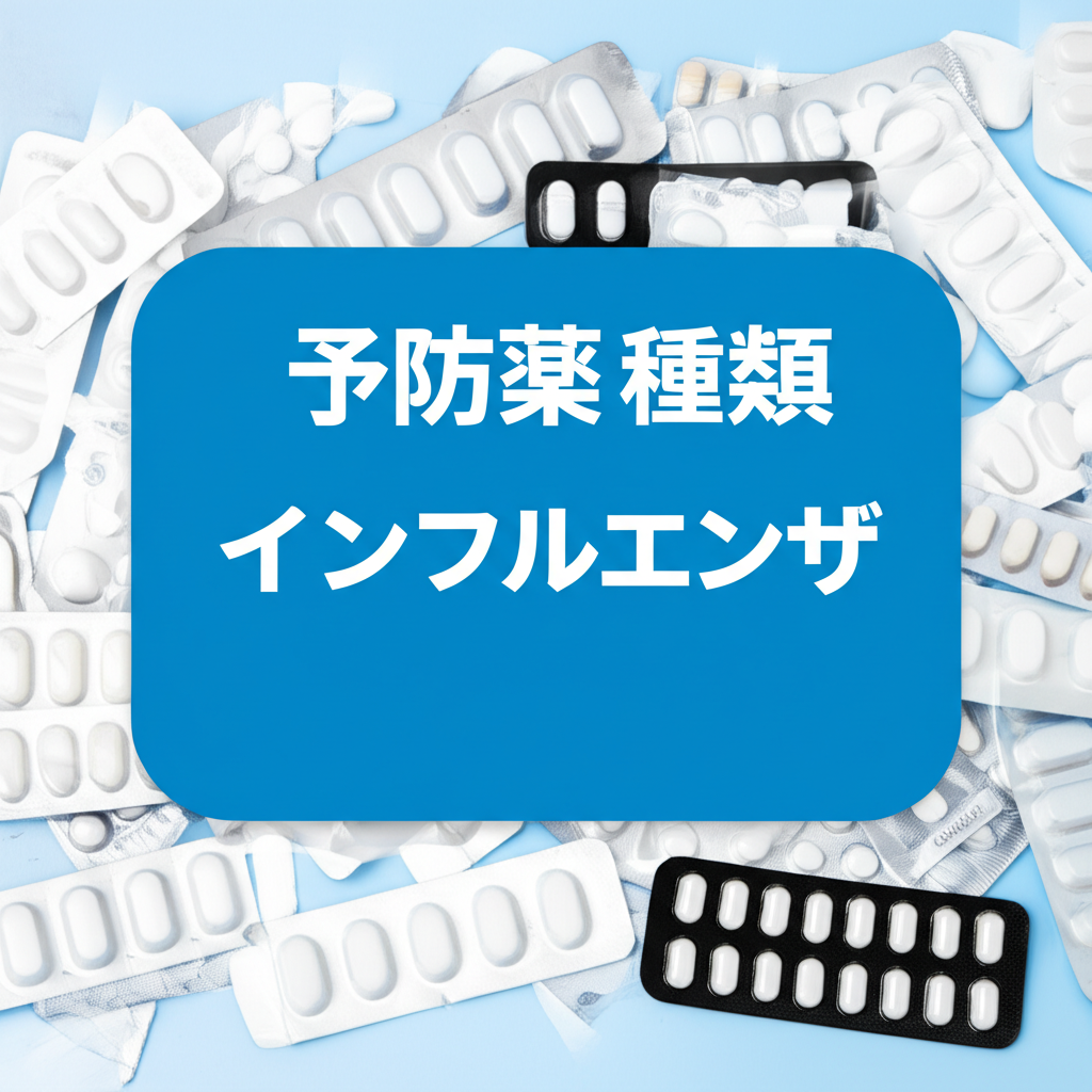 インフルエンザの予防薬にはどんな種類があるの？