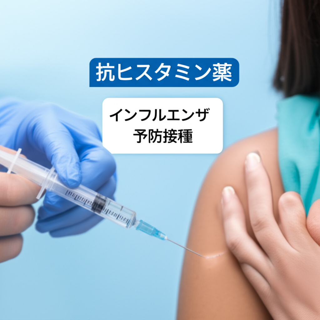 抗ヒスタミン薬とインフルエンザ予防接種は併用して大丈夫なの？
