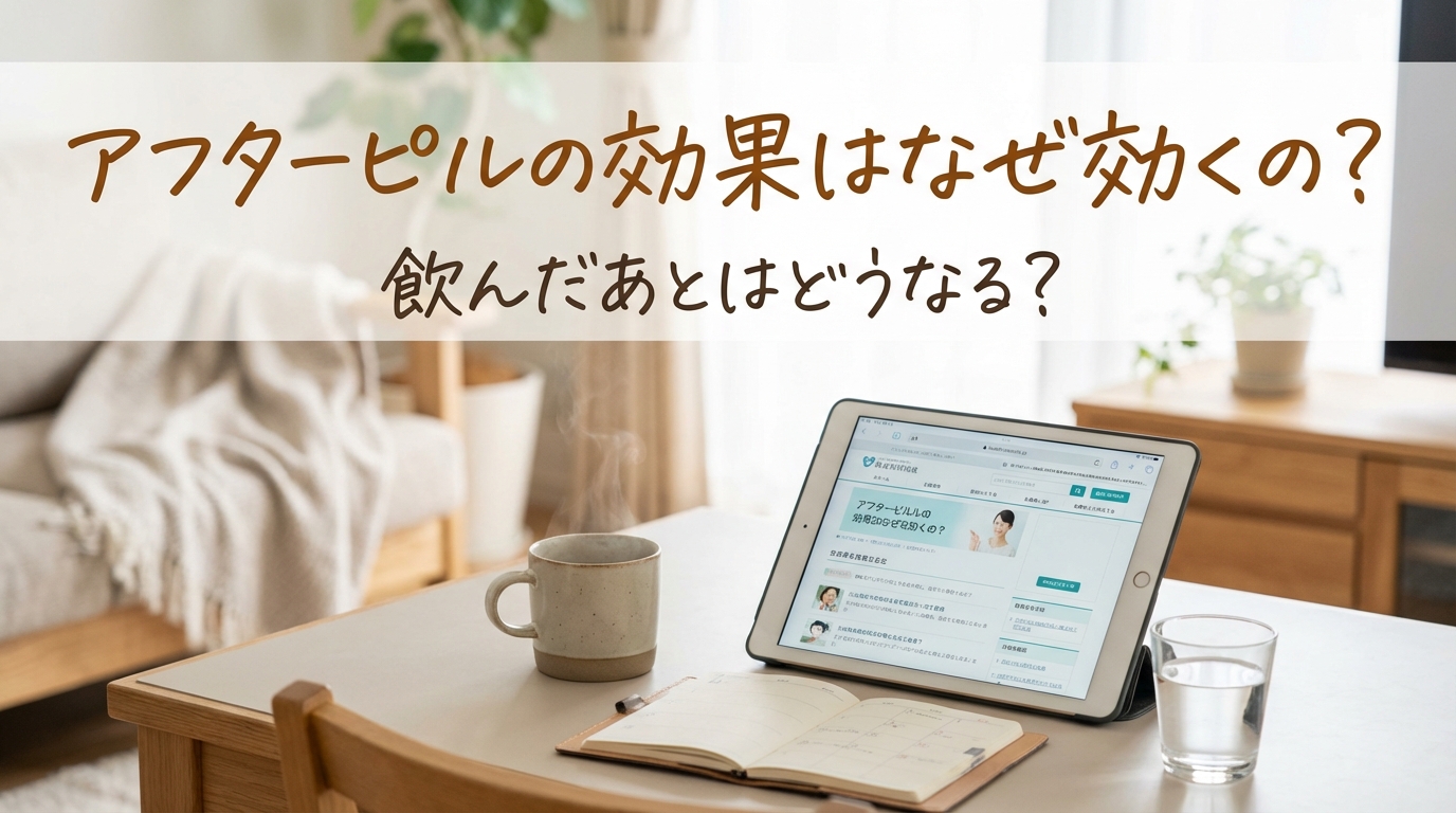 アフターピルの効果はなぜ効くの？飲んだあとはどうなる？