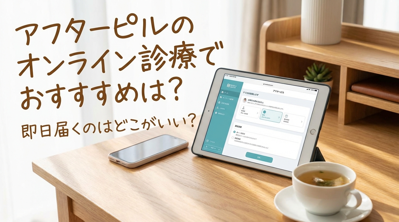 アフターピルのオンライン診療でおすすめは？即日届くのはどこがいい？