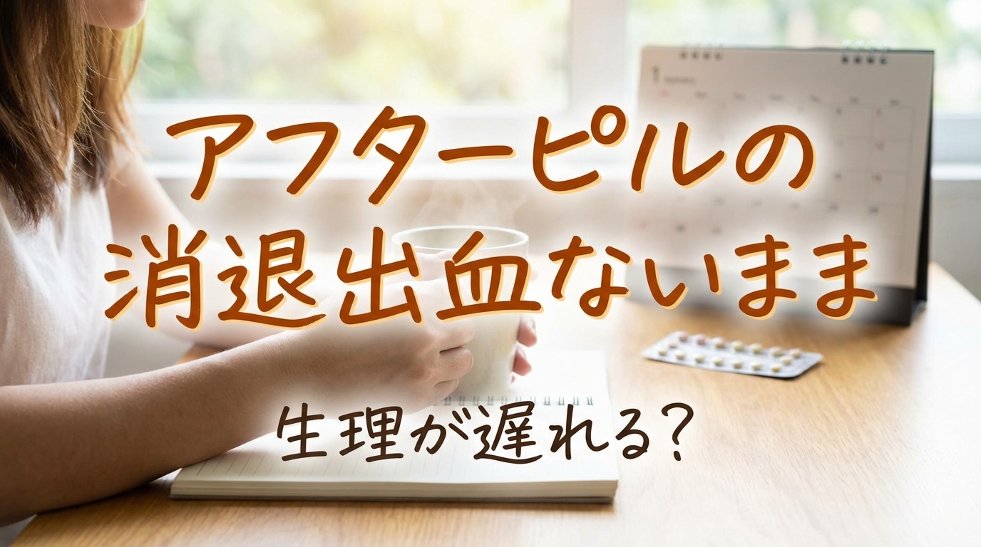 アフターピルの消退出血ないまま生理が遅れる？