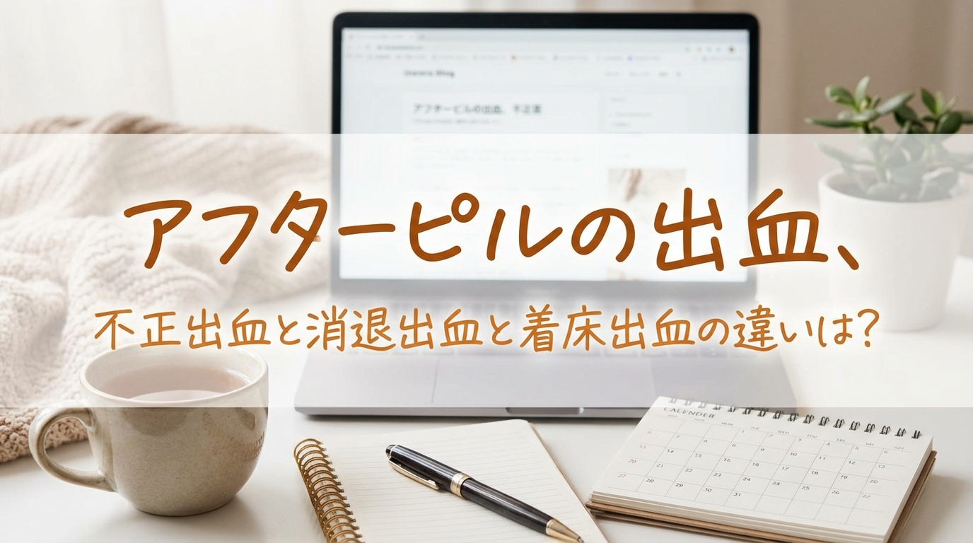 アフターピルの出血、不正出血と消退出血と着床出血の違いは?