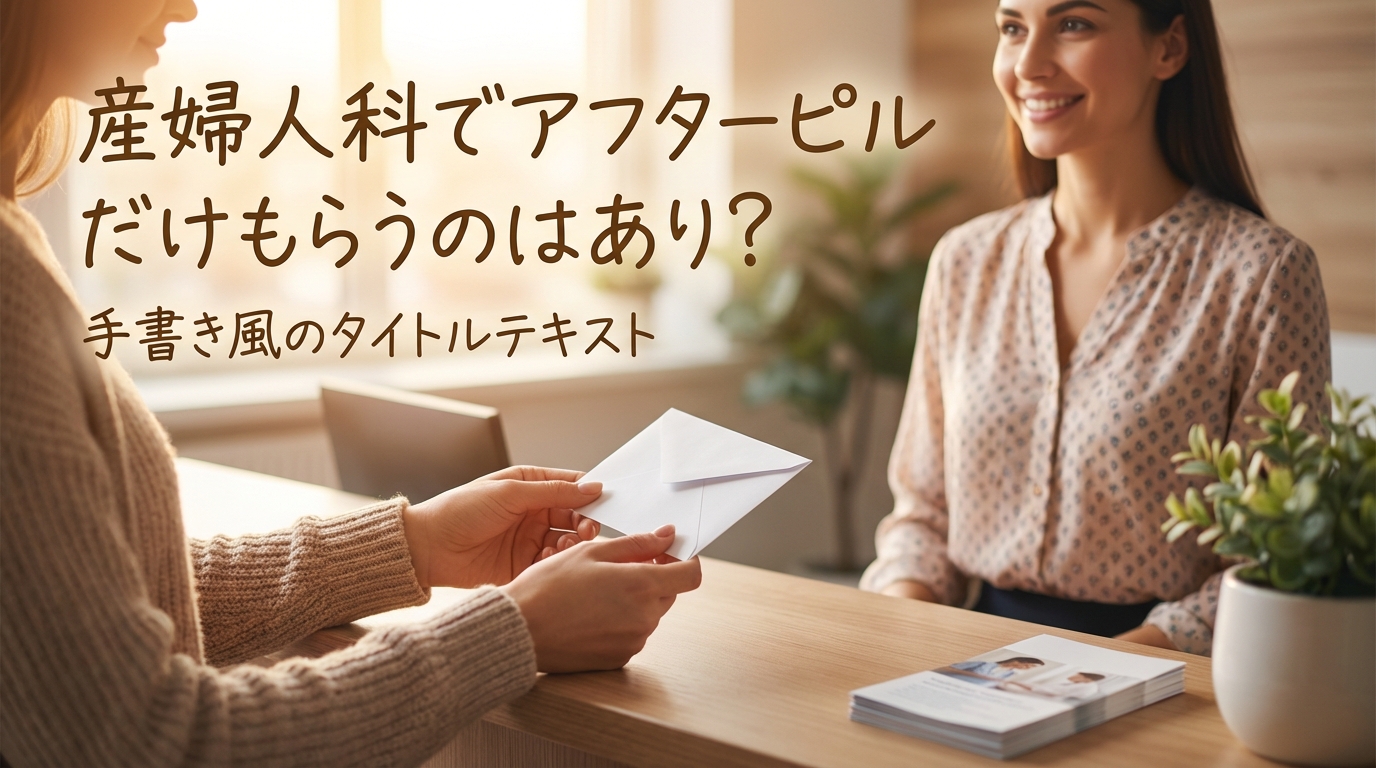 産婦人科でアフターピルだけもらうのはあり？