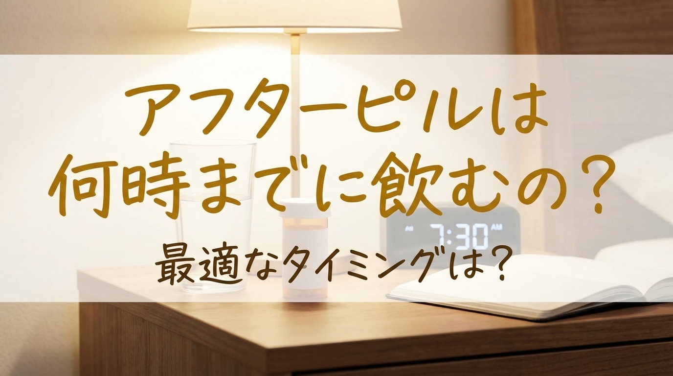 アフターピルは何時までに飲むの？最適なタイミングは？